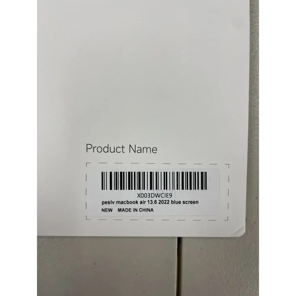 Peslv Screen Protector for Macbook Air 13.6/13 Inch 2022 Blue Screen New In Pack